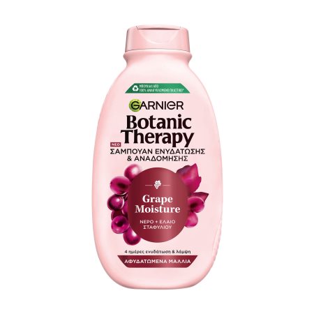 GARNIER Botanic Therapy Grape Moisture Σαμπουάν Ενυδάτωσης & Αναδόμησης με Νερό & Έλαιο Σταφυλιού 400ml