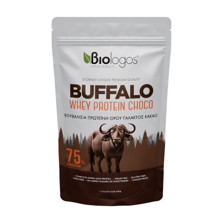 ΒΙΟΛΟΓΟΣ Πρωτεΐνη Ορού Γάλακτος Βουβαλίσια με Κακάο Χωρίς γλουτένη Χωρίς προσθήκη ζάχαρης 500g