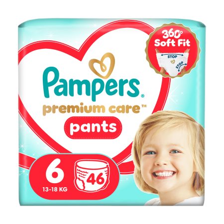 PAMPERS Premium Care Pants Πάνες Βρακάκι Νο6 13-19kg 46τεμ
