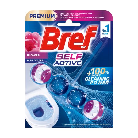 BREF Wc Self Active Στερεό Μπλοκ Τουαλέτας Flower 50g