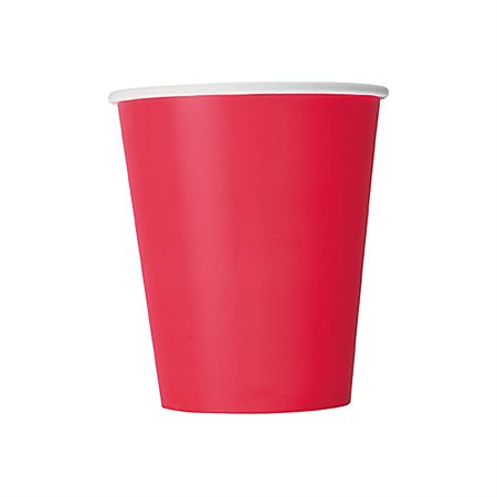 Χάρτινα Ποτήρια Unique Κόκκινα 270ML 14τεμ      
