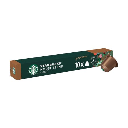 STARBUCKS Καφές Espresso House Blend Lungo 10 κάψουλες συμβατές με μηχανή Nespresso 55g