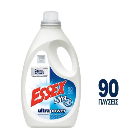 Essex Ultra Απορρυπαντικό Πλυντηρίου Υγρό Ρούχων Ultra Power 90 Πλύσεις    