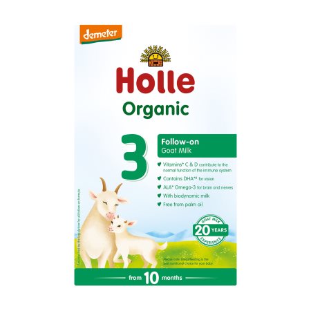 HOLLE 3 Κατσικίσιο Γάλα 3ης Βρεφικής Ηλικίας 10+ μηνών σε σκόνη Βιολογικό 400g