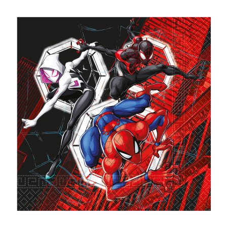 DECORATA Χαρτοπετσέτες Spiderman World of Web 2φύλλων 33x33 20τεμ 65g
