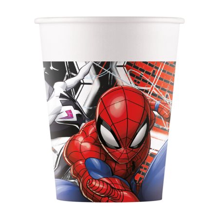 DECORATA Ποτήρια Χάρτινα Spiderman World of Web 200ml 8τεμ