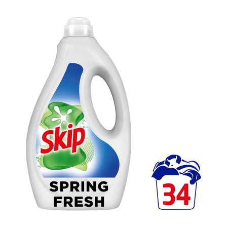 SKIP Απορρυπαντικό Πλυντηρίου Ρούχων Υγρό Spring Fresh 34 πλύσεις
