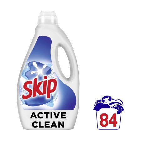 SKIP Απορρυπαντικό Πλυντηρίου Ρούχων Υγρό Active Clean 84 πλύσεις 