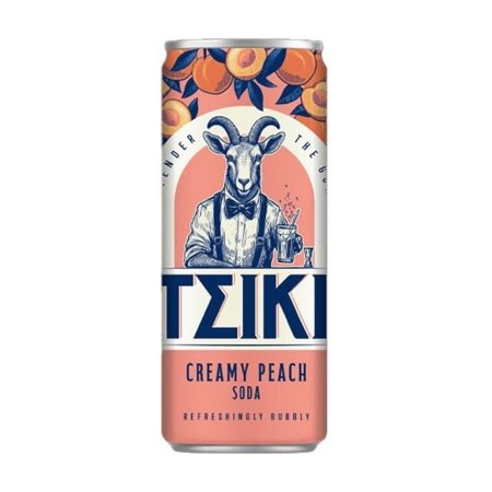 ΤΣΙΚΙ Creamy Peach Soda 330ml