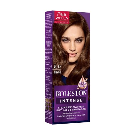KOLESTON Βαφή Μαλλιών Mini Kit 5/0 Ανοιχτό Καστανό