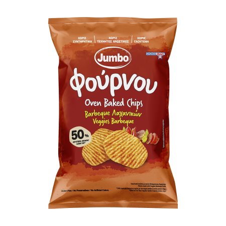 JUMBO Φούρνου Σνακ Πατάτας με γεύση Barbeque Λαχανικών Χωρίς γλουτένη 100g