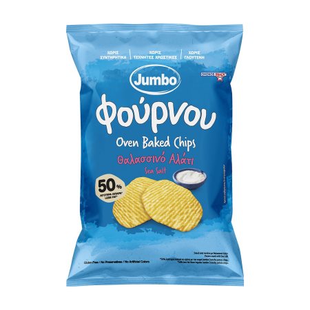 JUMBO Φούρνου Σνακ Πατάτας με Θαλασσινό Αλάτι Χωρίς γλουτένη 100g