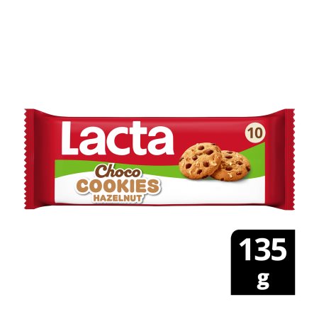 LACTA Choco Cookies Hazelnut 135g 