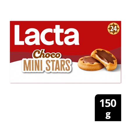 LACTA Mini Stars Μπισκότα με Σοκολάτα Γάλακτος 150g