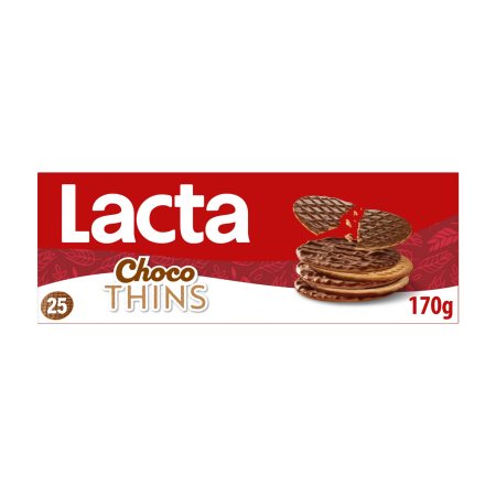 LACTA Choco Thins Cookies 170g 