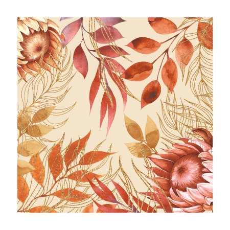 PAPER DESIGN Χαρτοπετσέτες Fall Blossom 3φύλλων 33x33 20τεμ 