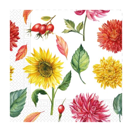 DECORATA Χαρτοπετσέτες Florar Harmony 3φύλλων 33x33 20τεμ