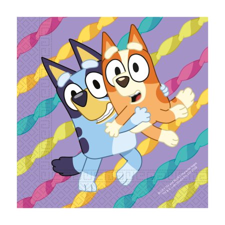 DECORATA Χαρτοπετσέτες Bluey 3φύλλων 33x33 20τεμ