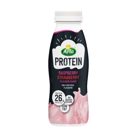 ARLA Protein Ρόφημα Γάλακτος με γεύση Φράουλα & Σμέουρο Χωρίς λακτόζη Χωρίς προσθήκη ζάχαρης 330ml