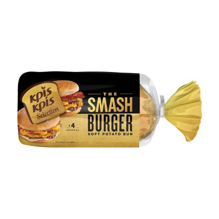 ΚΡΙΣ ΚΡΙΣ Selection Ψωμάκια The Smash Buger 4τεμ 320g