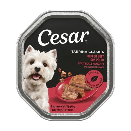 CESAR Clásica Υγρή Τροφή Σκύλου Μοσχάρι με Κοτόπουλο 150g